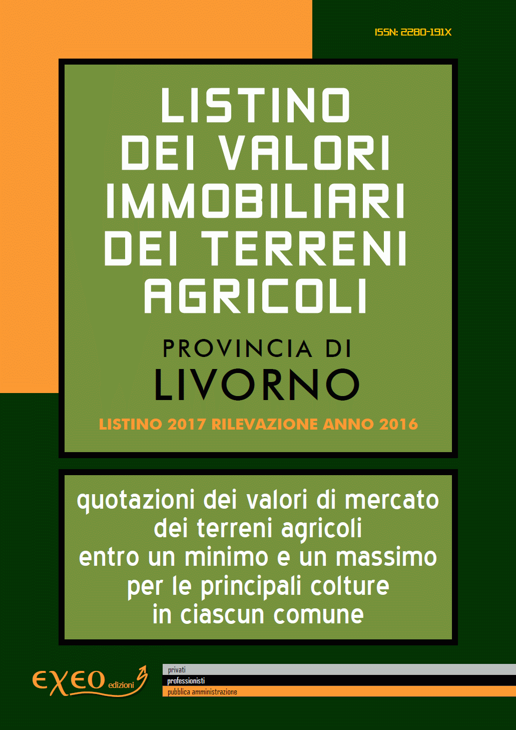 Valore terreni agricoli Livorno 2017/2016 Valore terreni agricoli Livorno 2017/2016